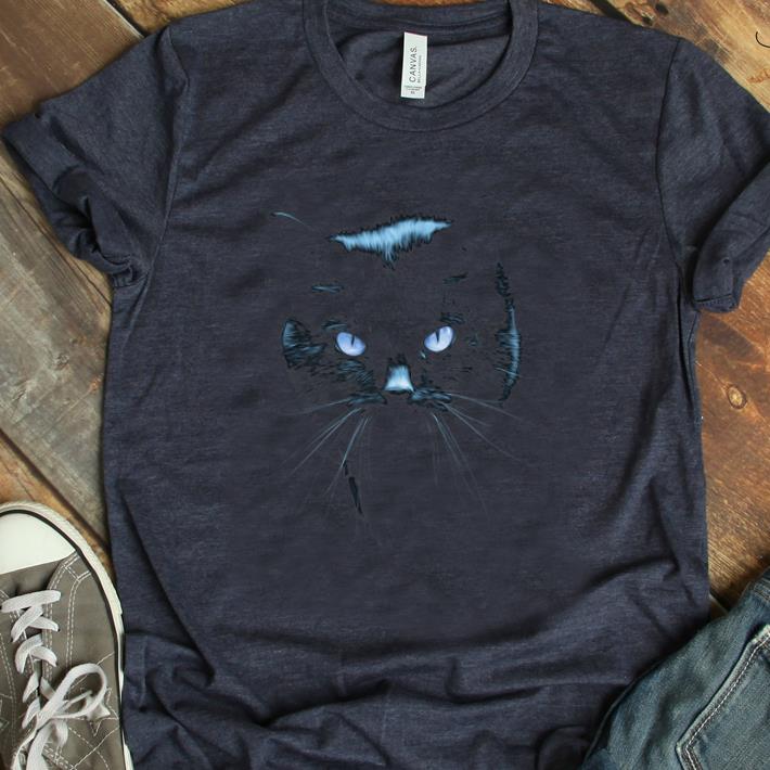 Official Black Cat Realistic Cats Eyes Cool Pet shirt