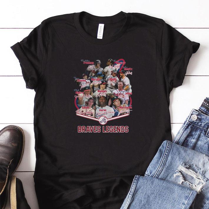 Original Atlanta Braves Legends signatures shirt