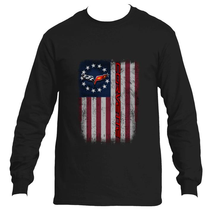 Original Chevrolet Corvette Logo Betsy Ross flag shirt