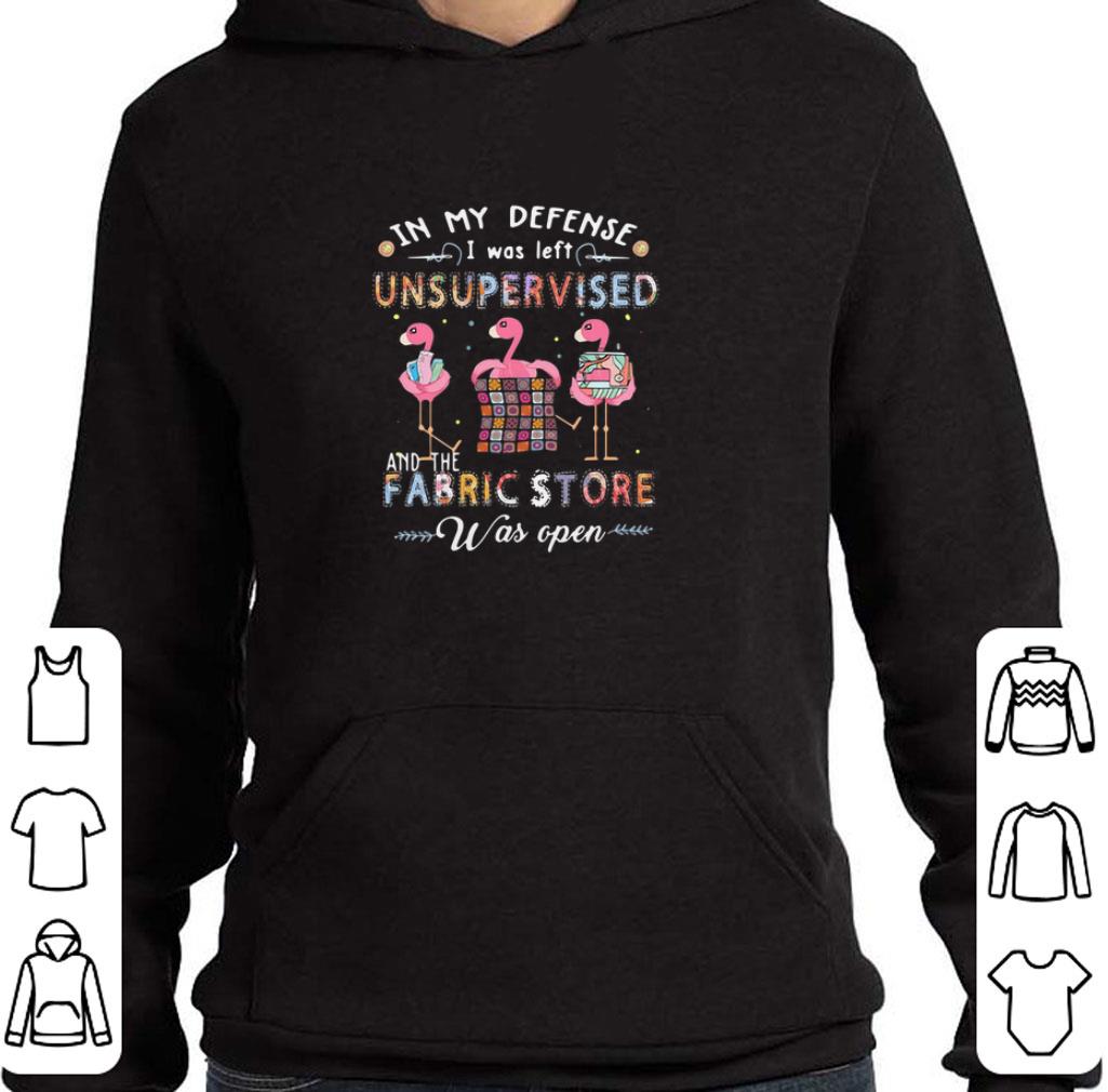 Original Flamingos In my defense i was left unsupervised and the fabric store shirt