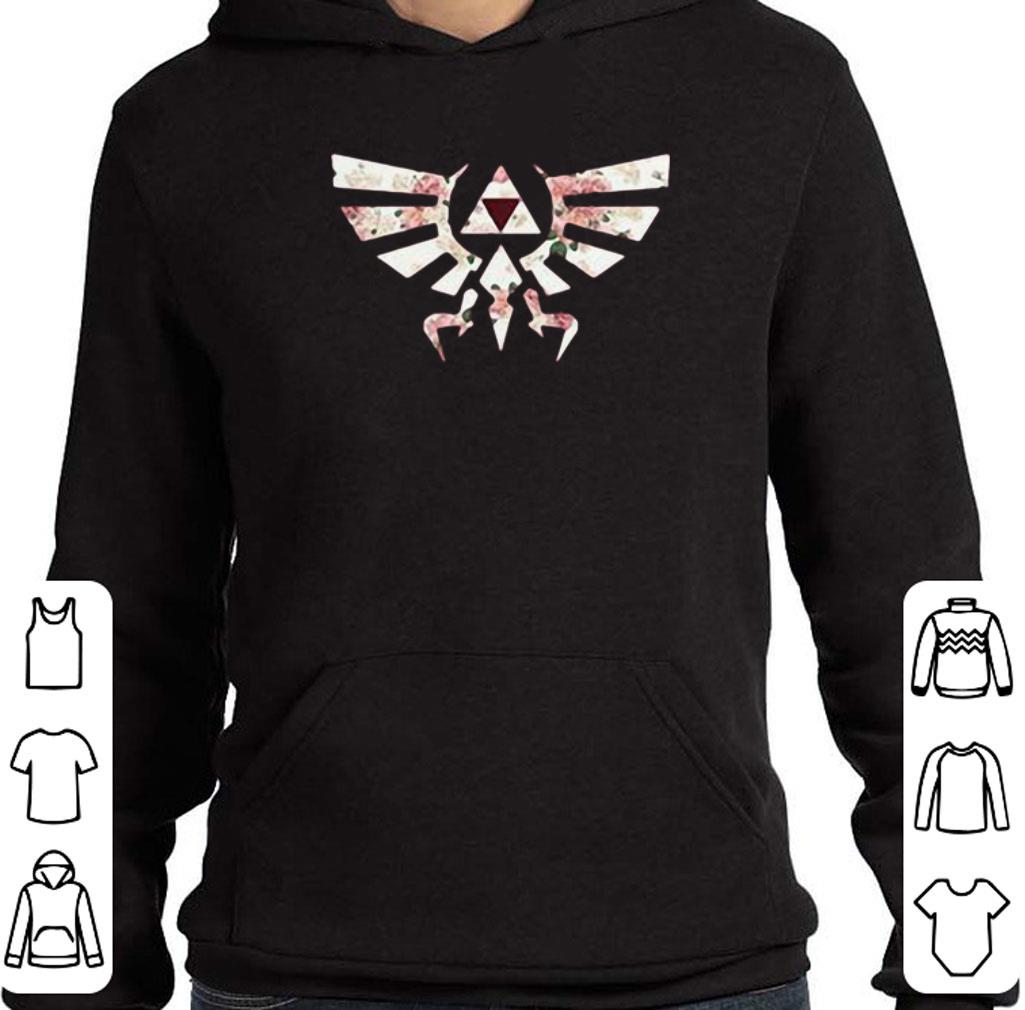 Original Flower The Legend of Zelda Triforce symbol shirt