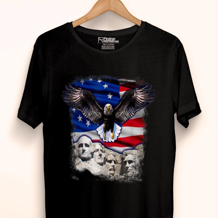 Premium Betsy Ross Flag American Bald Eagle Mount Rushmore shirt