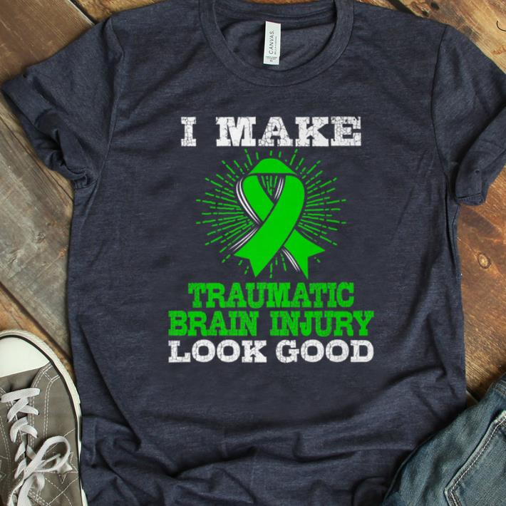 Premium I Make Traumatic Brain Injury Look Good Cancer Awareness shirt