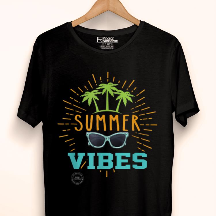 Pretty Summer Vibes Palm Trees And Sunglasses shirt