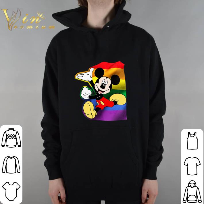 Awesome LGBT Mickey Mouse hoodie shirt