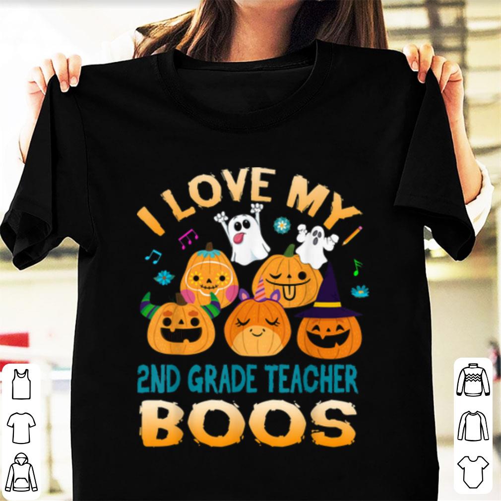 Beautiful I Love My 2nd Grade Teacher Boos Halloween For Teacher shirt
