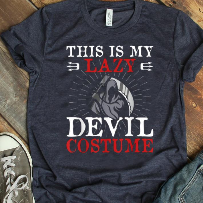 Funny This Is My Lazy Devil Costume Halloween Party Costume Gift shirt