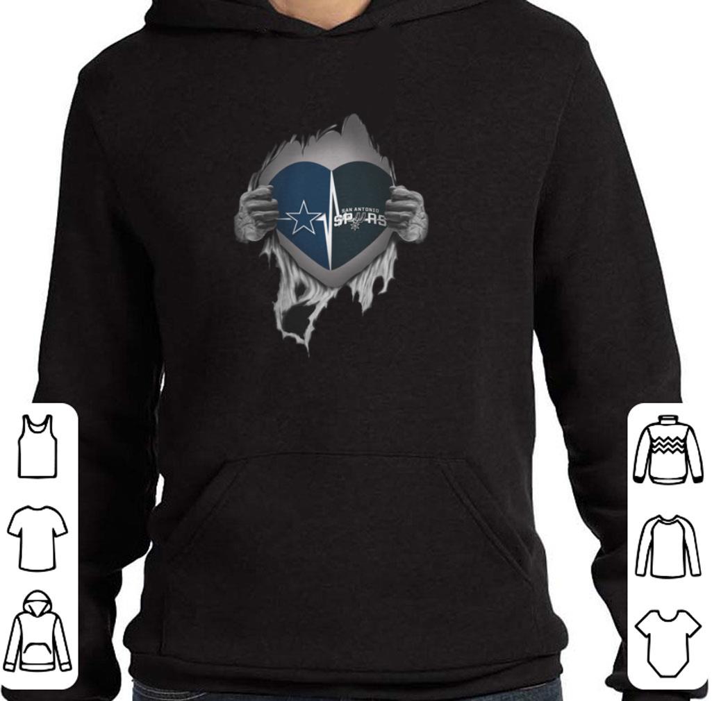 Nice Dallas Cowboys inside my heart San Antonio Spurs shirt