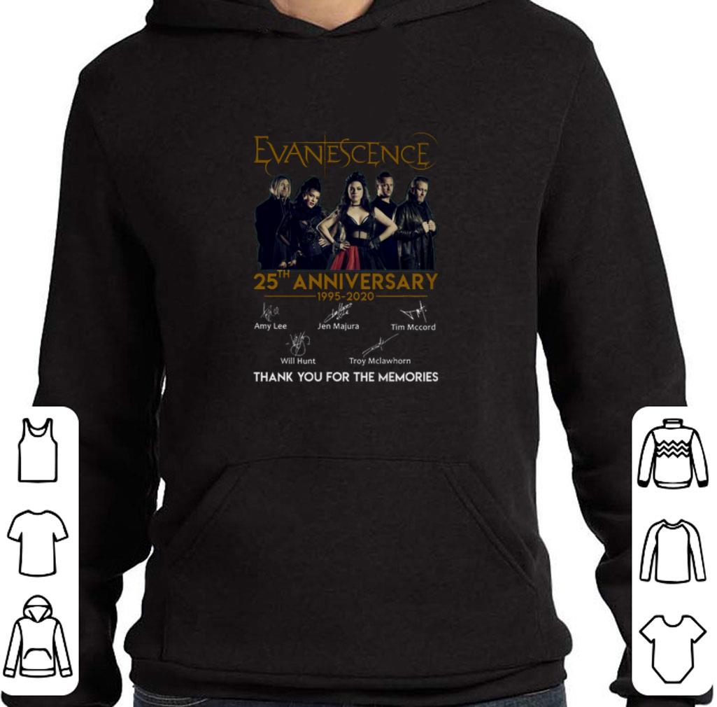 Nice Evanescence 25th anniversary thank you for the memories shirt