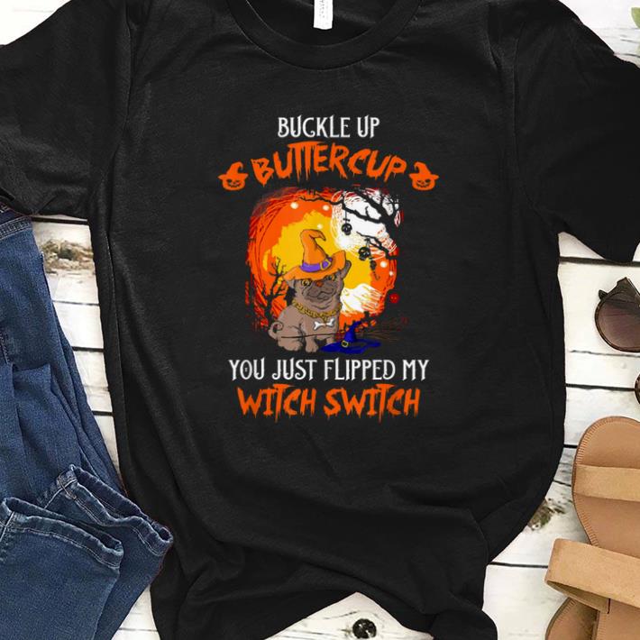 Original Bull Dog Witchcraft Buttercup Witch Cosplay Halloween shirt