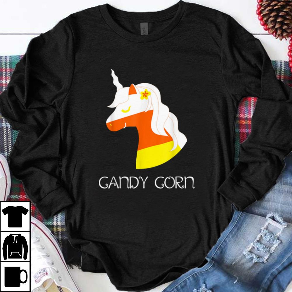 Original Candy Corn Unicorn Cute Halloween Kids School Teacher shirt