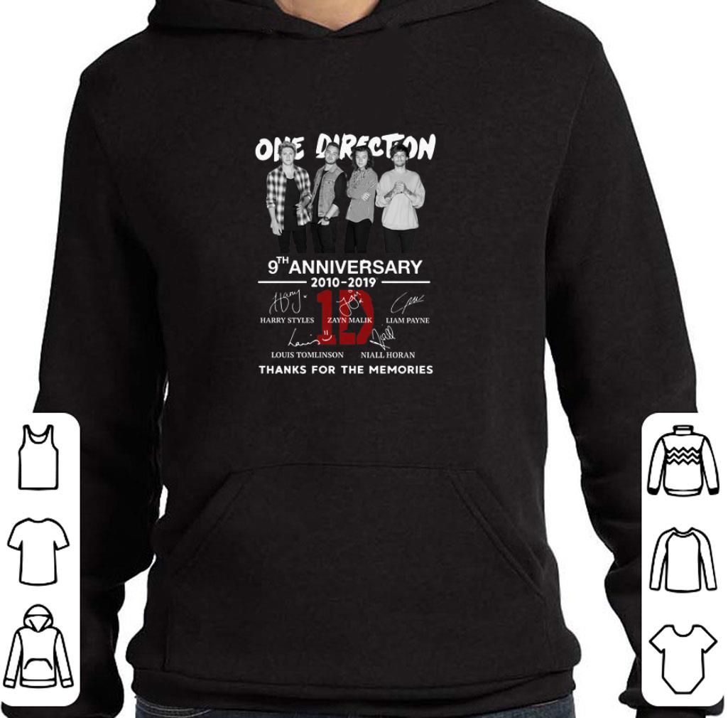 Original One Direction 9th anniversary 2010-2019 thanks for the memories shirt
