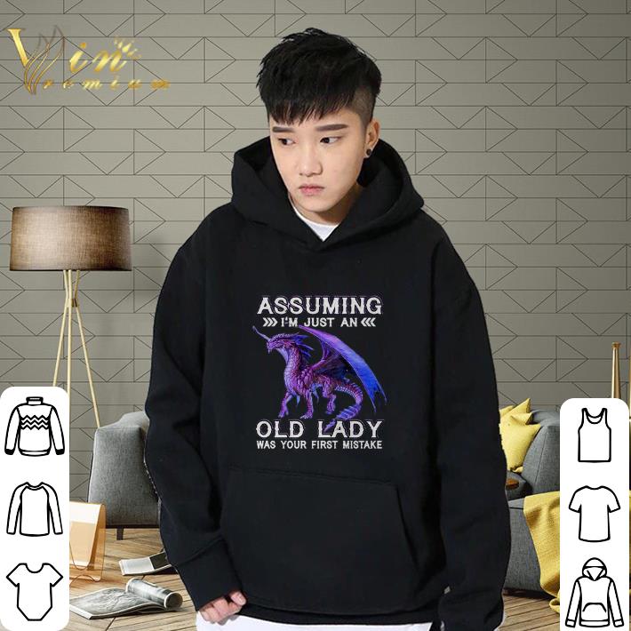 Original Purple Dragon Assuming I’m just an old lady was your first mistake shirt