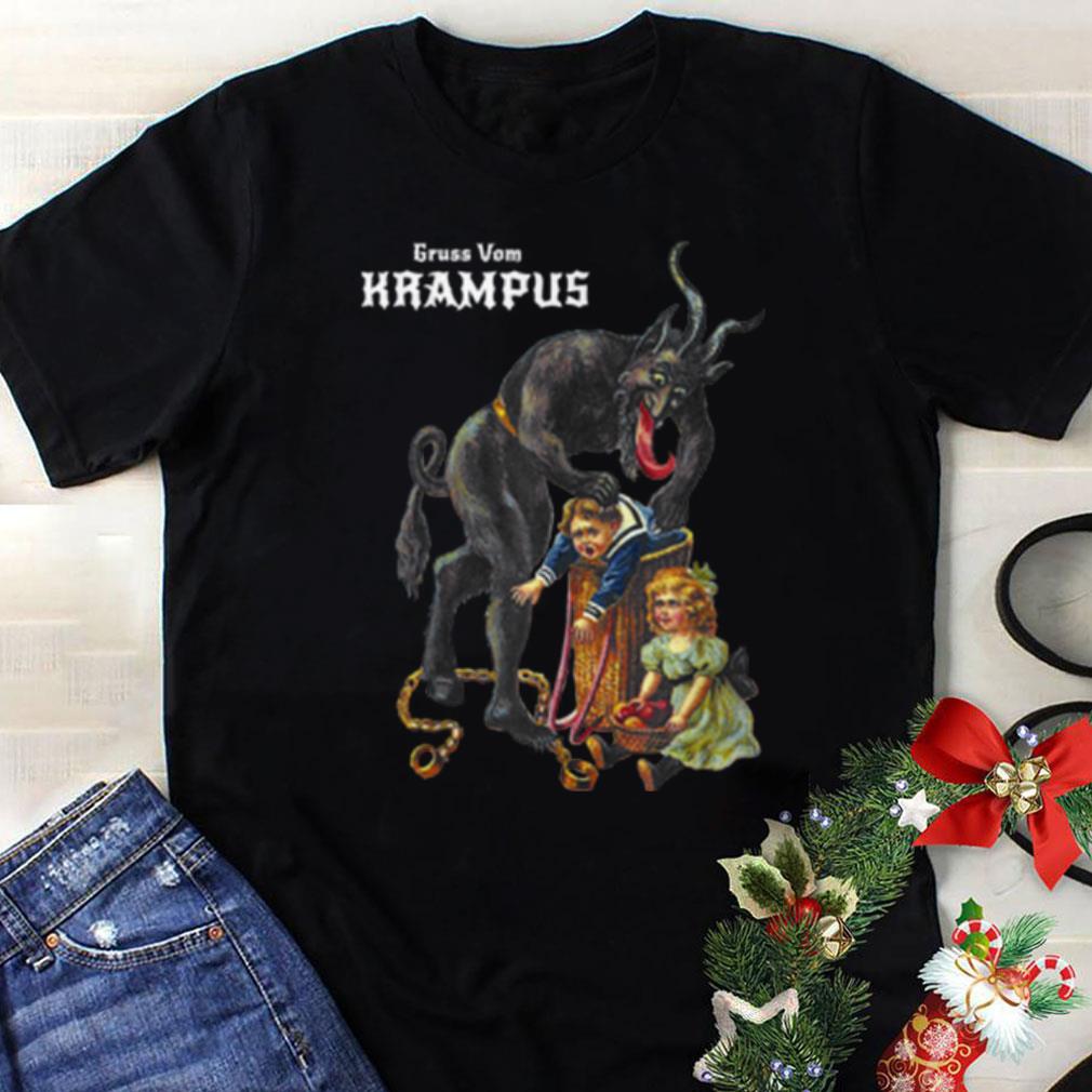Premium Greetings From Gruss Vom Krampus Demon Christmas shirt