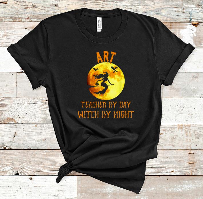 Top Art Teacher By Day Witch By Night Halloween Gift shirt