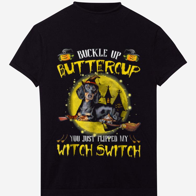 Top Buckle Up Buttercup - Dachshund Halloween shirt