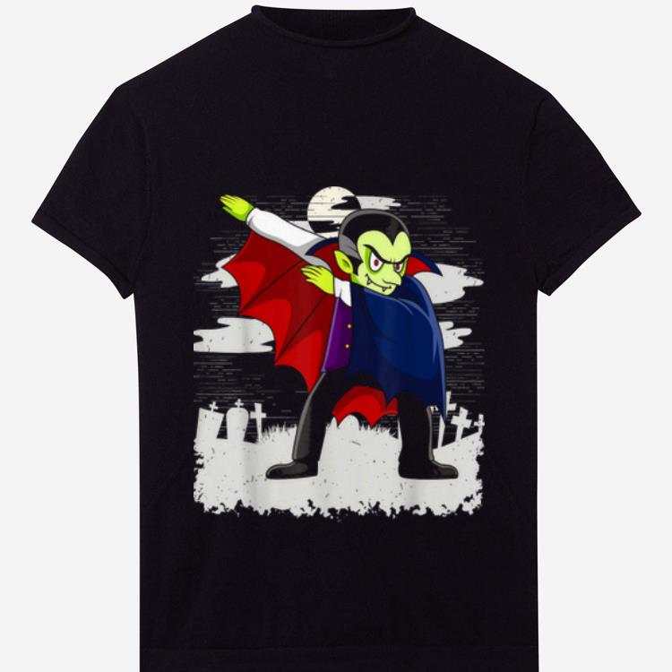 Top Dabbing Dracula Funny Vampire Halloween Costume Holiday Kids shirt