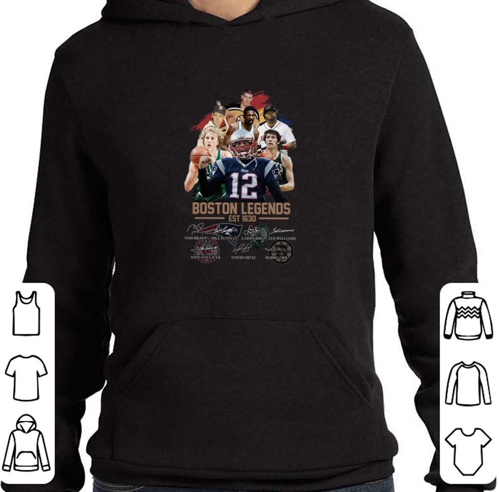 Awesome Boston Legends Est 1630 signatures shirt