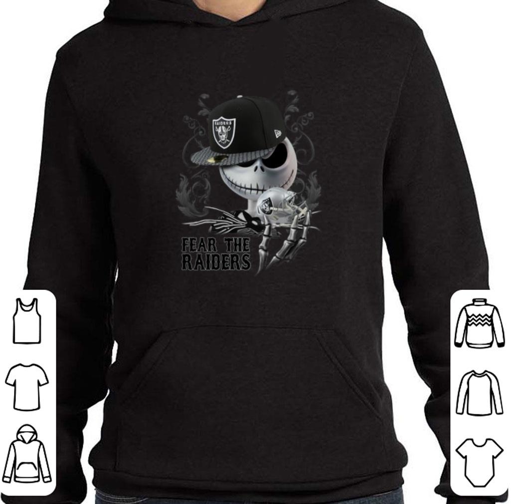 Awesome Oakland Raiders Jack Skellington fear the Raiders shirt