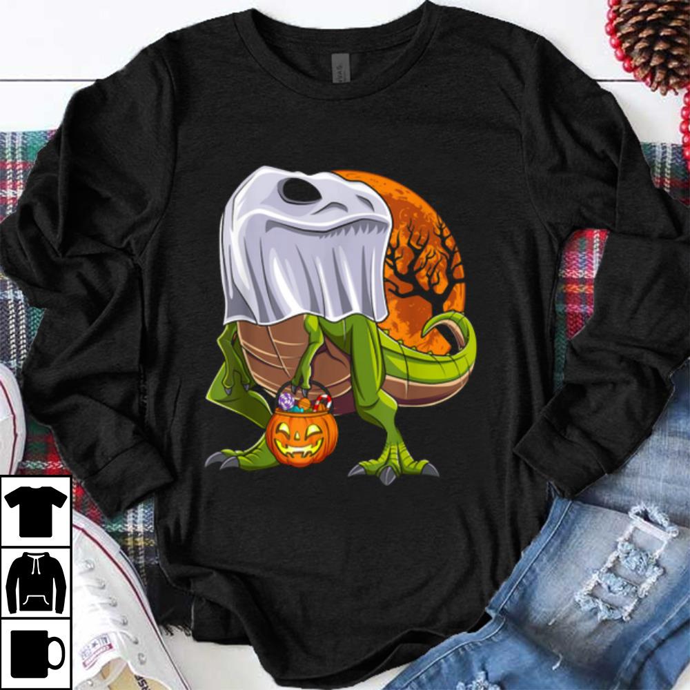 Dinosaur Ghost Halloween Costume Kids Boys Trick Or Treat shirt