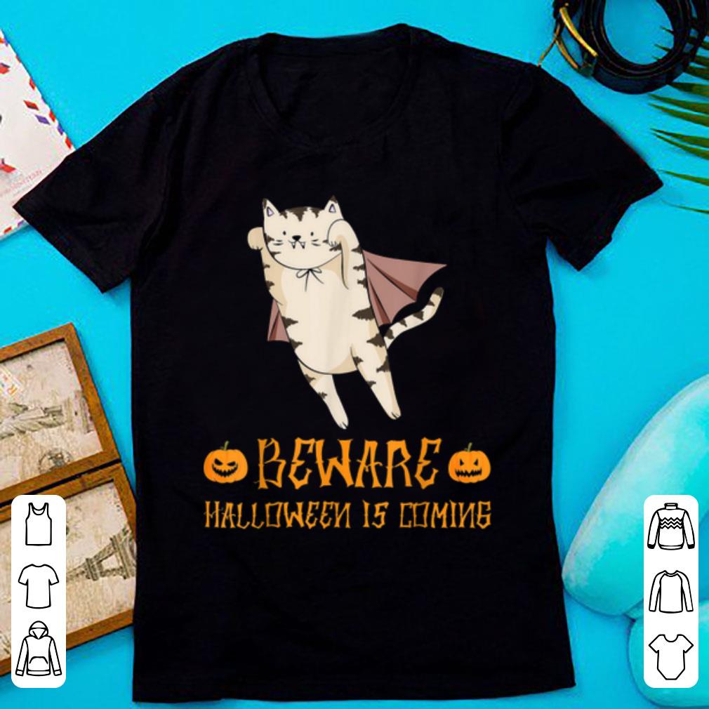 Nice Cat Beware Halloween Is Coming Costume Cat Lovers Gift shirt