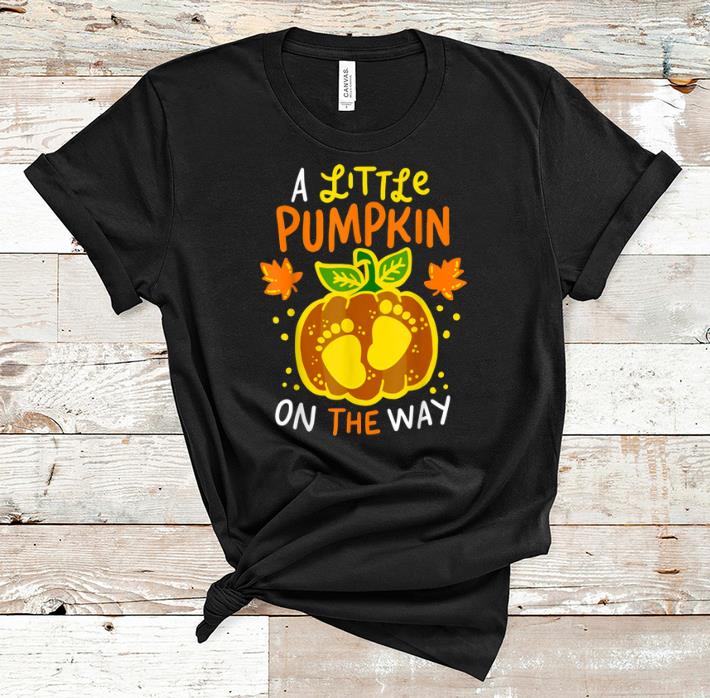 Original Halloween Pregnancy Announcement Pumpkin Baby Cute shirt