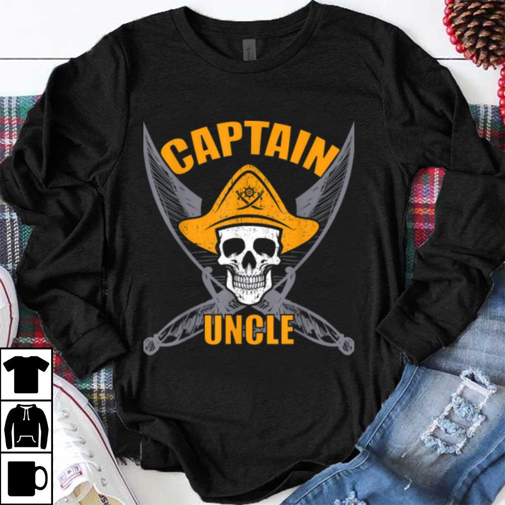 Pirate Captain Uncle Funny Halloween Party Costume shirt