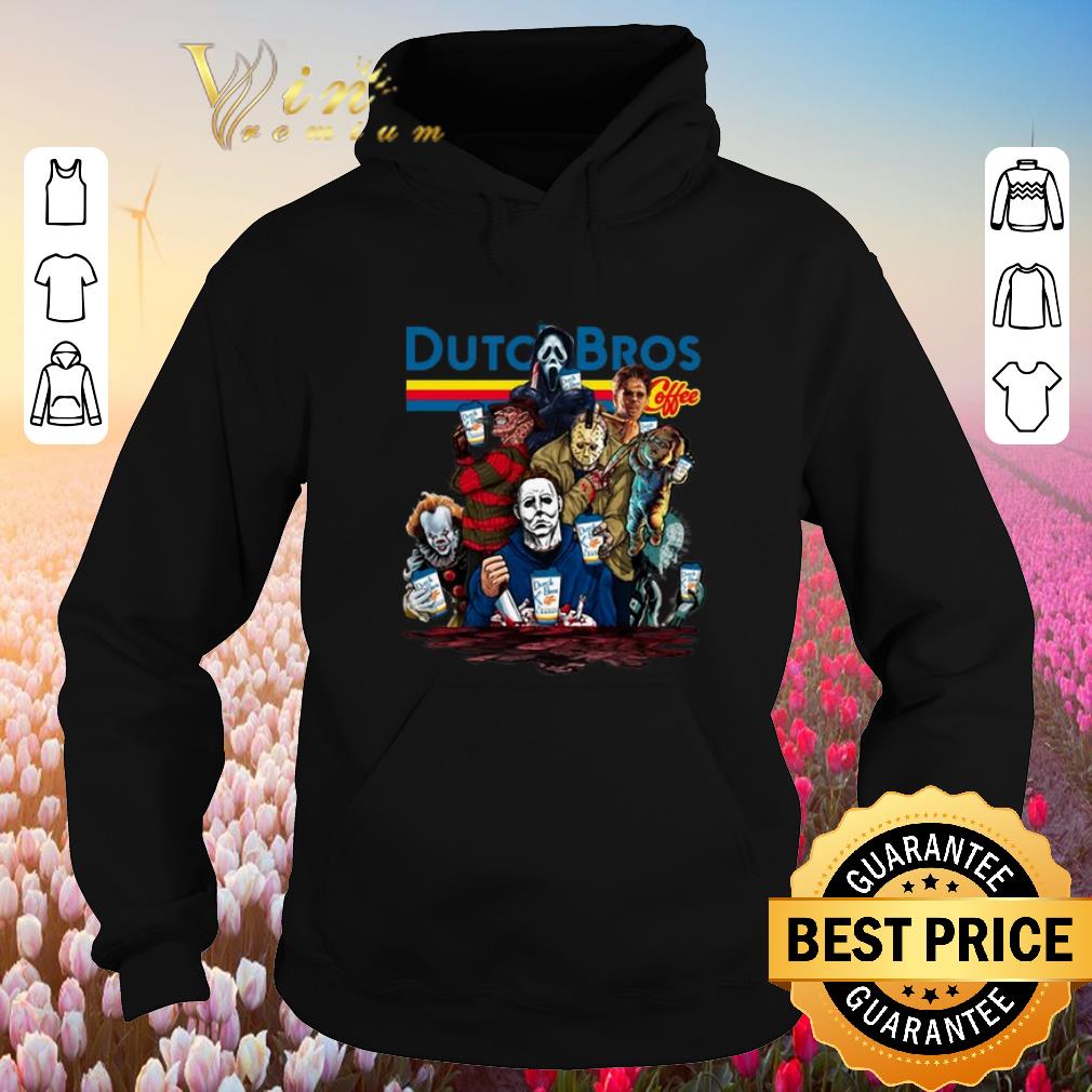 Premium Dutch Bros Coffee Horror movie characters shirt sweater