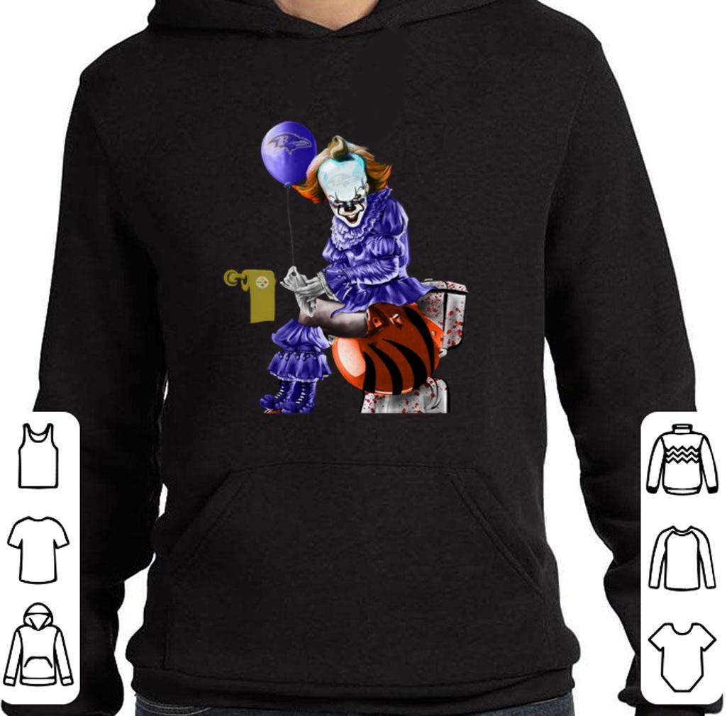 Premium Pennywise Baltimore Ravens Steelers Cincinnati Bengals Toilet shirt