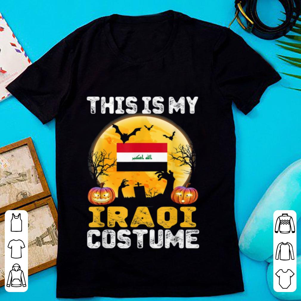 Premium This Is My Iraqi Flag Costume Halloween Iraq shirt