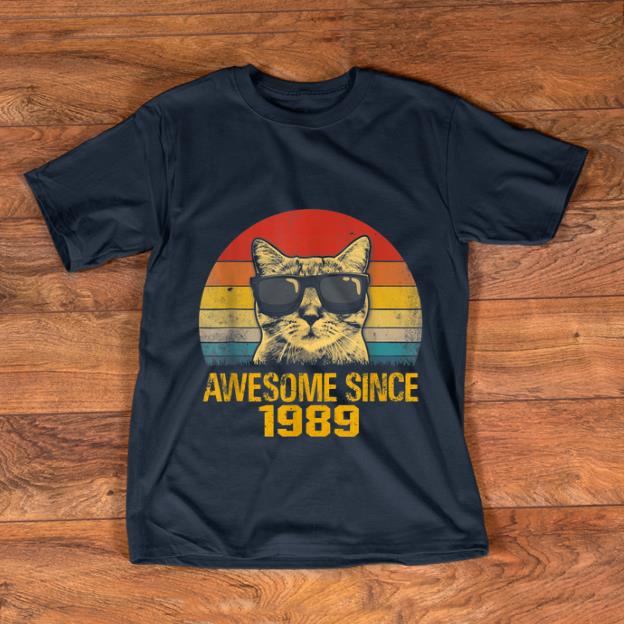 T-shirt Vintage 1989 - Idée Cadeau Anniversaire Pour Homme Et Femme Né(e) En 1989