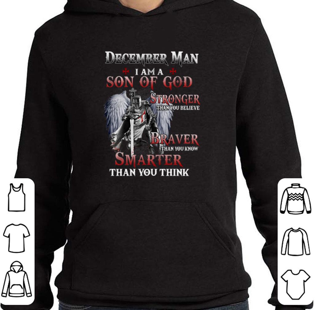 Viking december man i am a son of god stronger than you believe shirt