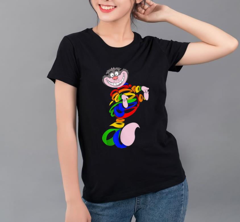 Awesome Cheshire Cat Wonderland Cats Rainbow Halloween Design shirt