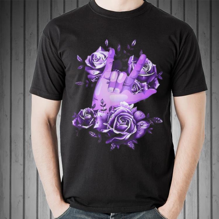 Awesome Sign Language Purple Rose Shirt Tee For Me awesome-sign-language-purple-rose-shirt-tee-for-me