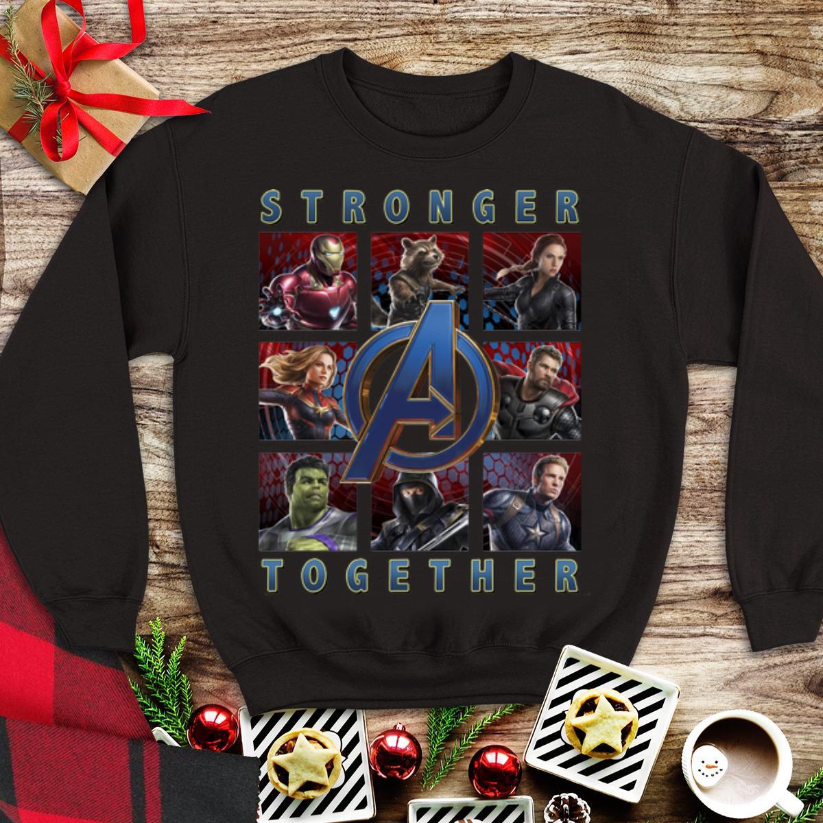 Awesome Stronger Together Marvel Avengers Endgame shirt