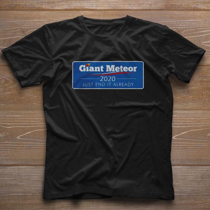Funny Giant Meteor 2020 just end it already shirt