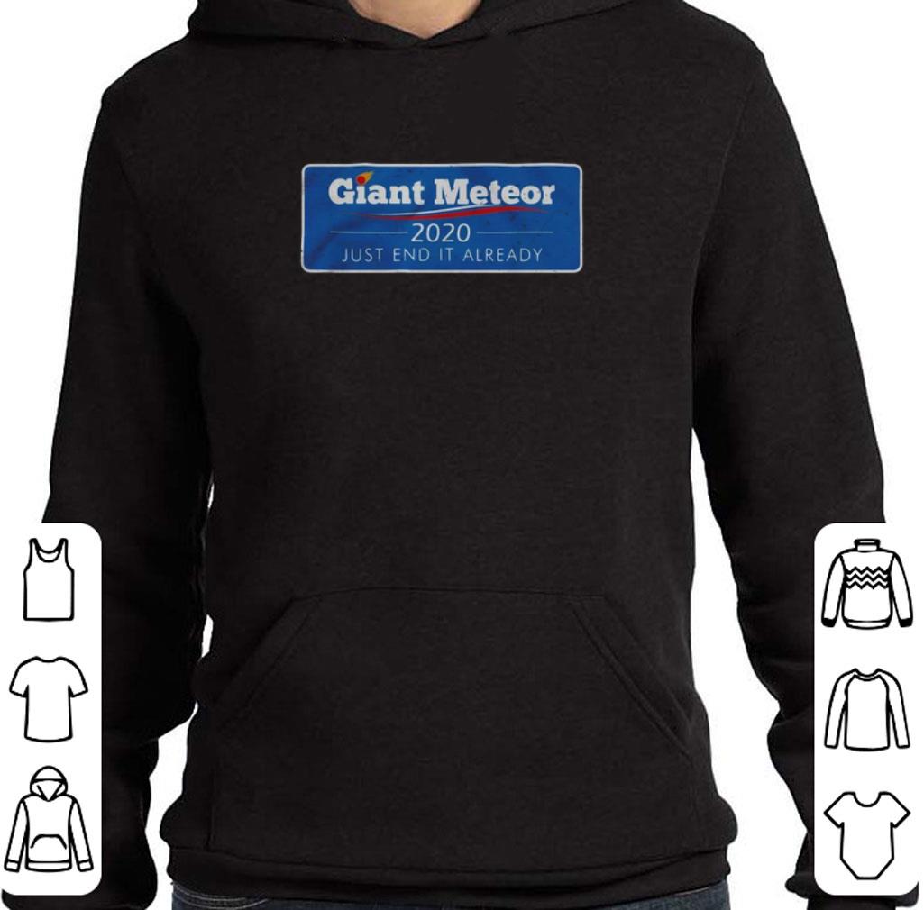 Funny Giant Meteor 2020 just end it already shirt