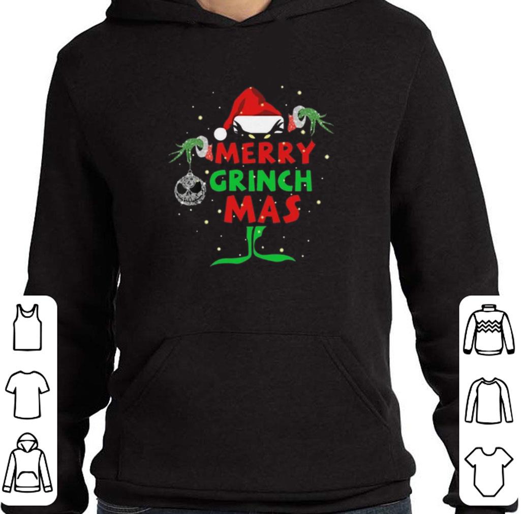 Funny Jack Skellington Merry Grinch Mas Christmas shirt
