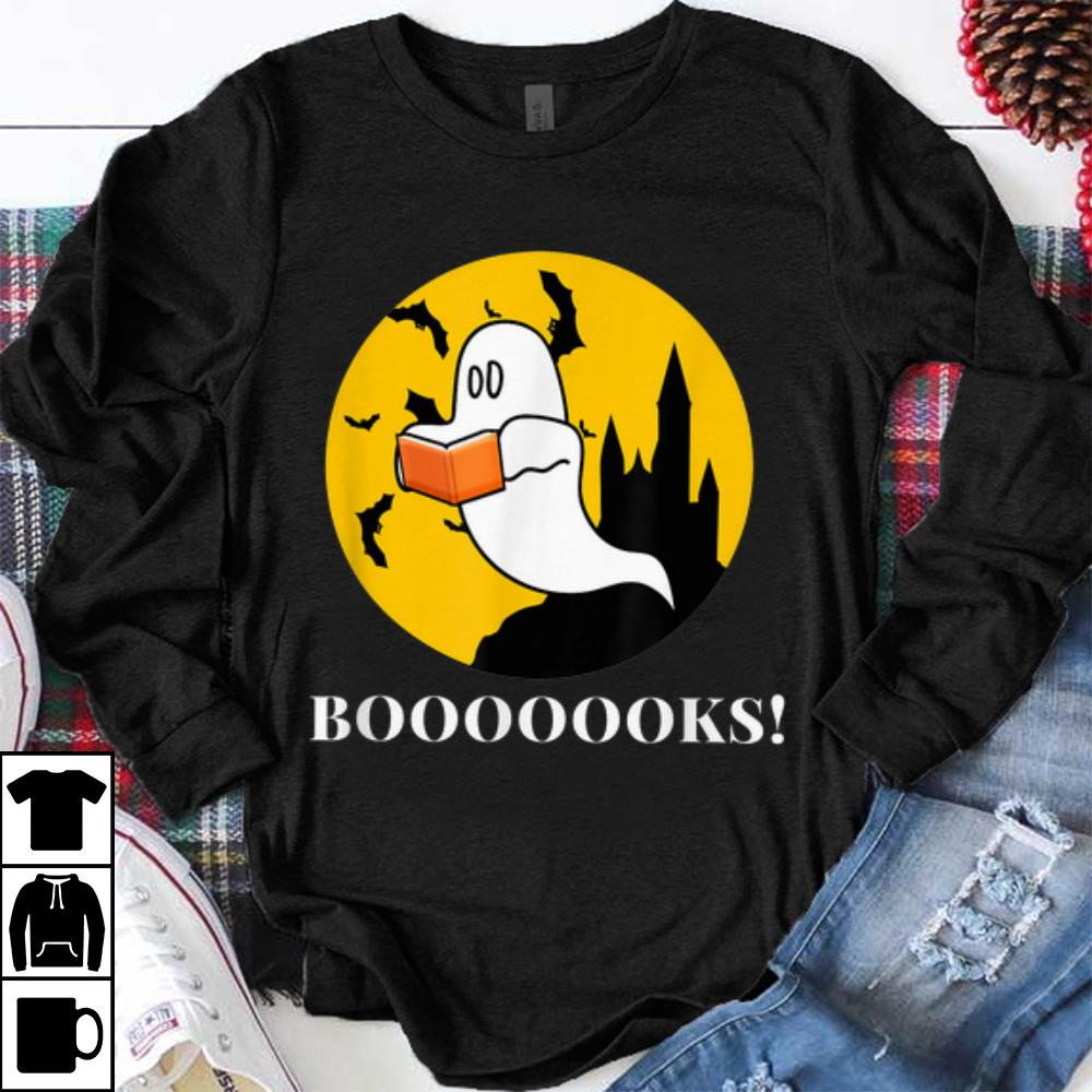 Hot Booooooks boo Read Books Halloween Gift shirt