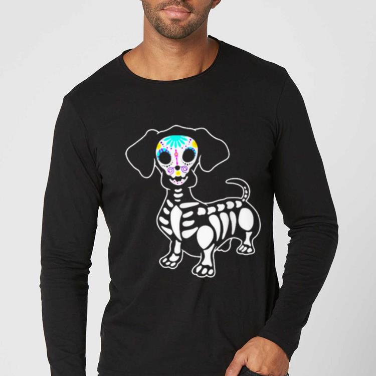 Nice Dachshund Skeleton Pumpkin Happy Halloween shirt