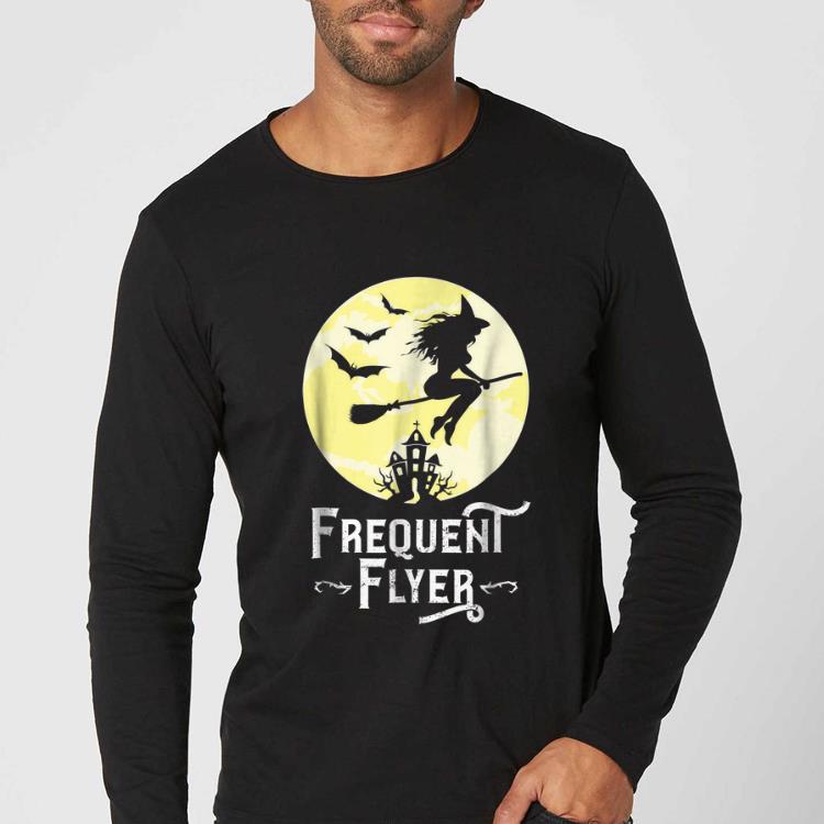 Nice Frequent Flyer Funny Witch Halloween Teacher shirt