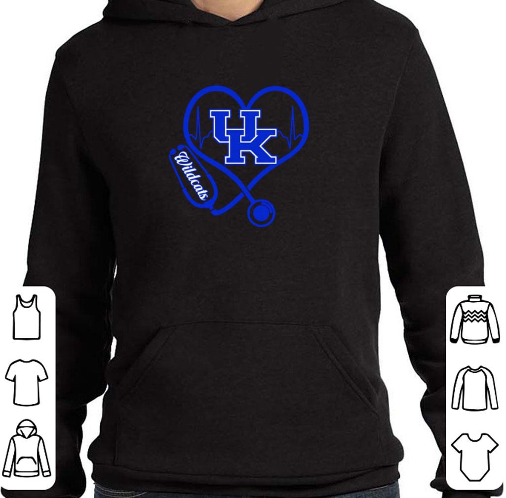 Premium Heartbeat love Kentucky Wildcats nurse shirt