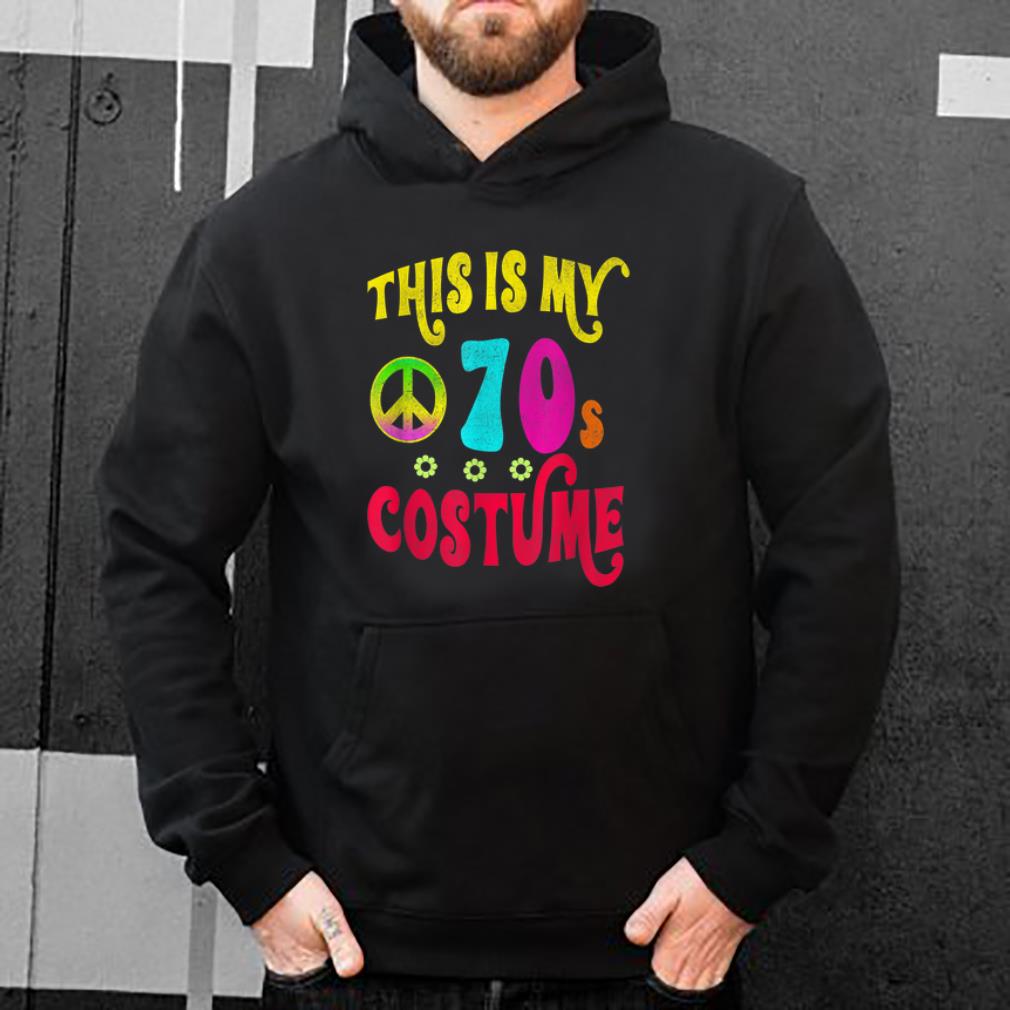 Premium This is My 70s Costume Groovy Peace Halloween Tee shirt