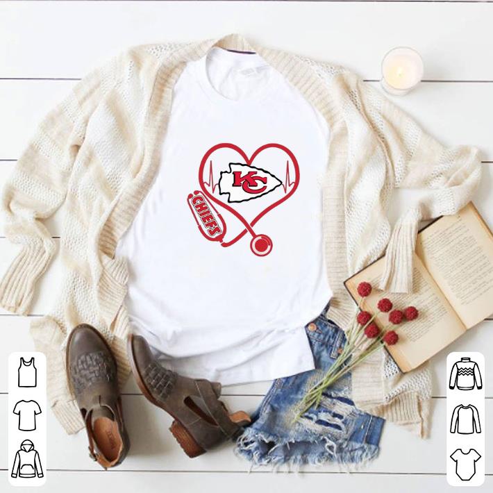 Pretty Kansas City Chiefs stethoscope shirt