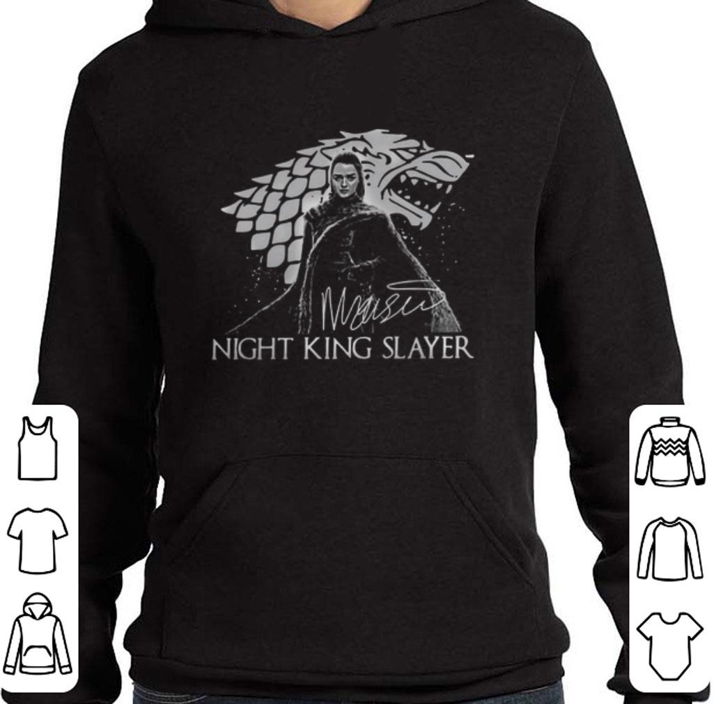 Top Arya Stark Night King Slayer signature shirt