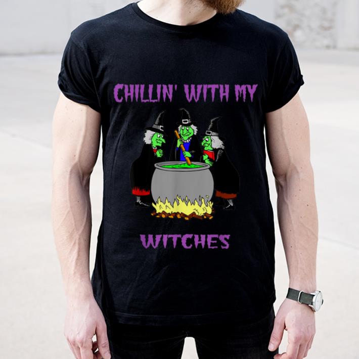 Top Chillin With My Witches Halloween funny gift shirt