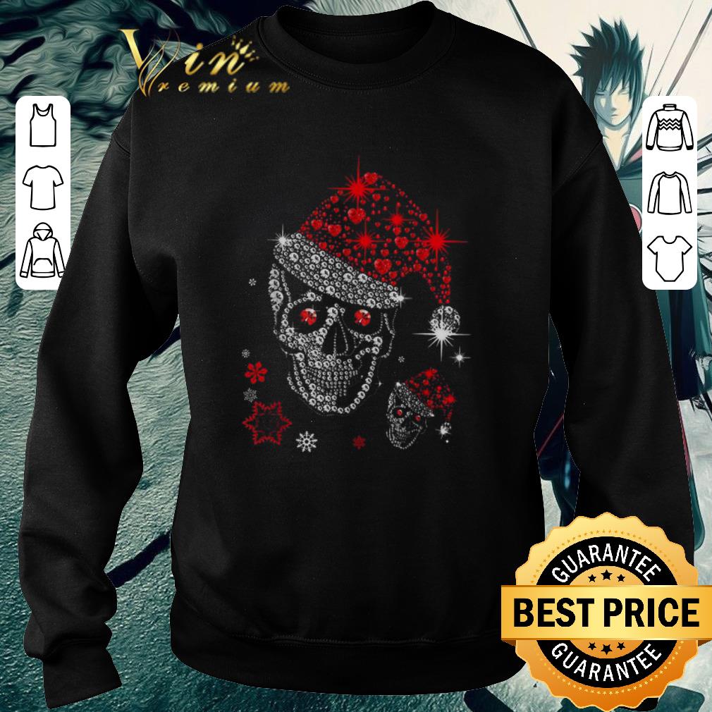 Top Diamond Skull Santa Claus Christmas shirt