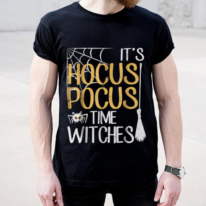 Top It's Hocus Pocus Time Witches Funny Halloween Gift shirt