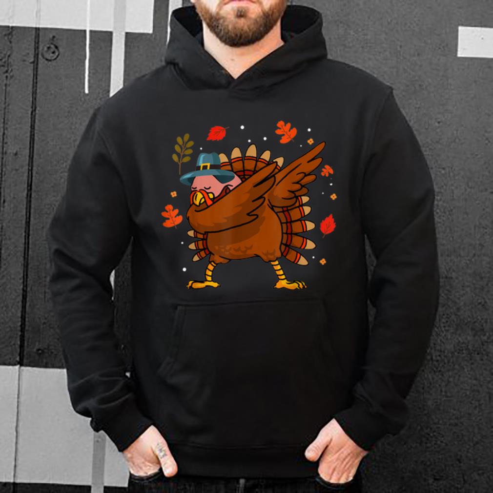 Awesome Thanksgiving Dabbing Turkey Boys Kids Men Pilgrim Day shirt