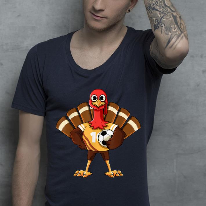 Awesome Thanksgiving Soccer Gobble Player Turkey Funny Football Gift shirt